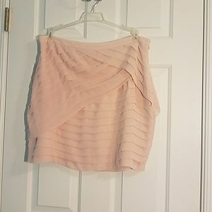 Fitted and Layered Pink Skirt